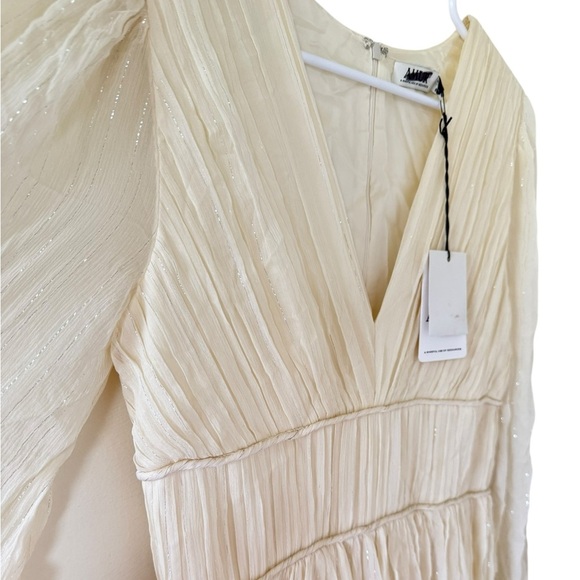 AMUR NEW Robbie Plunging Wide Leg Jumpsuit - Picture 2 of 9